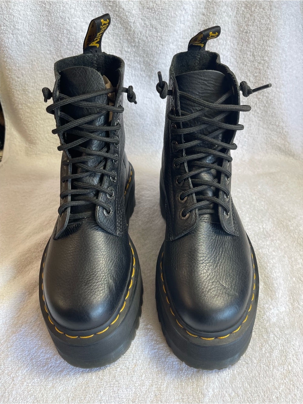 Dr. Martens 1460 MAX LEATHER PLATFORM BOOTS Woman’s Black Sz. 7 US, 5 UK, 38 EU